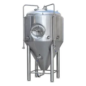 500L桶式酿造设备不锈钢立式绝缘发酵罐