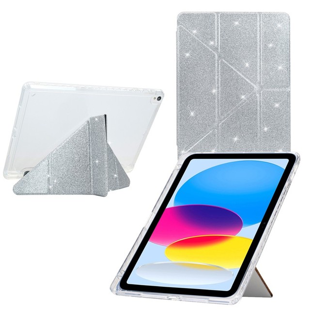 New Design Origami Design High-transparency Tablet Case for ipad 5678