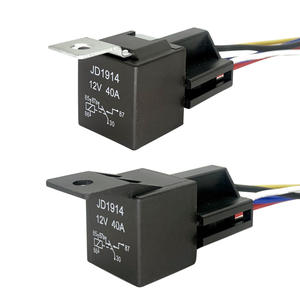 Relais automobile 12V/24V CC, convertisseur de prise, quatre broches, normalement ouvert/normalement fermé, support en fer, plastique, 40A, homologué pour tous les véhicules - Product Image 3