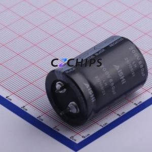 Condensador Electrolítico de Aluminio ELH2DM681P35KT de Montaje a Presión (THT), D25xL35mm 680uF 20% 200V 10mm - Product Image 1