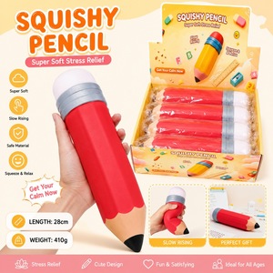 Juguete de Peluche Gigante en Forma de Lápiz, Material TPR/PU, Rebote Lento, Alivia la Presión, Logotipo Personalizado, Alivio del Estrés, Venta al Por Mayor - Product Image 1