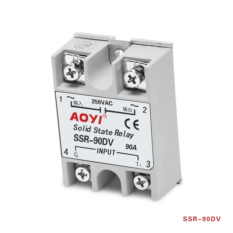 산업 사용을 위한 Aoyi 220vac 고체 릴레이 ssr dc SSR-90DV