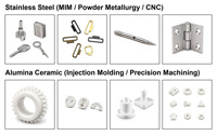 Pièces de machines en acier inoxydable sinterisé pour assemblages d'équipements industriels, moulage par injection de métal sur mesure
