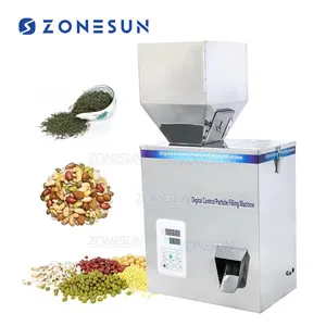 ZONESUN 5-500g di Vibrazione Scrigno Bustina di Tè di Fagioli In Polvere Del Sacchetto Automatico Travaso del Peso di Macchine di Riempimento