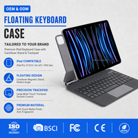 Clavier Folio Magnétique Flottant à Interrupteurs Ciseaux Nouveau avec Écran LED Numérique / Trackpad Multi-Touch 120Hz / Touches Rétroéclairées 7 Couleurs