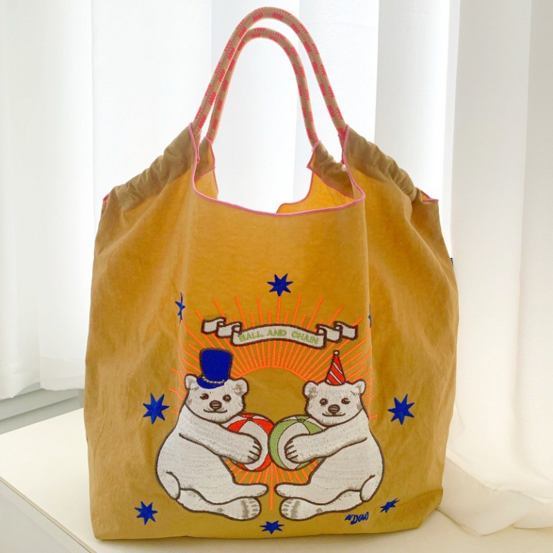 Oso de peluche caqui, talla L (correas no incluidas)