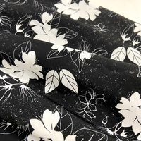 Tela Crepé Koshibo de Poliéster 100% con Estampado Digital, Diseño Floral Personalizado, Tejido de 125 g/m² para Vestidos y Ropa