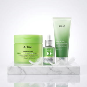 Trio apaisant pour la peau, masque en feuille pour peaux sensibles à l'acide azélaïque 10% et à l'acide hyaluronique, 90 tampons - Product Image 1