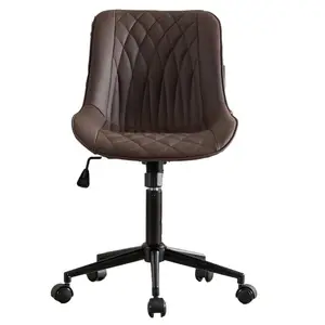 Abd Modern sıcak satış lüks döşemeli deri renkli ayarlanabilir ergonomik ofis koltuğu döner haddeleme görev ofis koltuğu