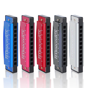 Harmonica diatonique à 10 trous en Do, corps métallique, pour débutants, enfants et étudiants, instrument de musique OEM - Product Image 1