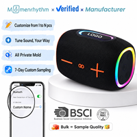 Speaker Portabel Dengan Kemasan Khusus Berbahan Kain, Lampu RGB, Dual Channel Bass Boost, Transmisi BTv5.4 TWS yang Stabil