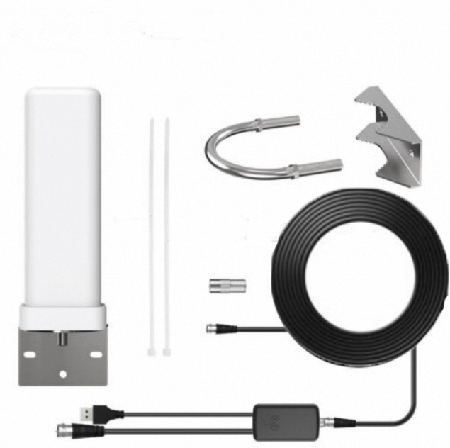 39Dbi 174-240Mhz 470-862Mhz 4K Hd Digital Antenna Barrel Antennas for Outdoor