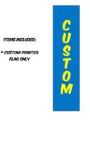 Drapeau rectangulaire en polyester tricoté personnalisé imprimé, livraison gratuite, bannière carrée, drapeau de plage, base de mât en fibre de verre, publicitaire promotionnel