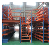 Plateforme de rayonnage de mezzanine en acier pour garage, protection contre la corrosion, installation sans boulons, surface enduite de poudre, longueur 2000 mm, 3 niveaux