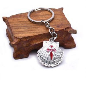 Seaside Santiago Seashell Keychain Zinc Alloy Painted Portable Business Gift - Product Image 5
