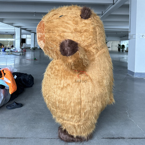 Disfraz Inflable <span class=keywords><strong>de</strong></span> Peluche Marrón <span class=keywords><strong>de</strong></span> Capibara Anime para Adultos, <span class=keywords><strong>Alquiler</strong></span> <span class=keywords><strong>de</strong></span> Fursuit para <span class=keywords><strong>Disfraces</strong></span> y Publicidad - Product Image 3