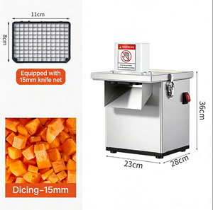 Machine à découper les légumes et les fruits commerciale 200W 220V 5 tailles de dé<span class=keywords><strong>coupe</strong></span> 6-20mm Faible bruit pour les restaurants et les traiteurs du Royaume-Uni - Product Image 6