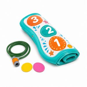 Kids Inflatable Hopscotch Sprinkler Inflatable Mat Outdoor Water Play <b>Game</b> Ocean Theme Summer Splash <b>Pad</b> Toy - Product Image 4