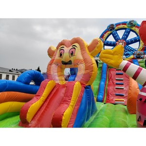 Tobogán Inflable con Temática de Rueda de la Fortuna de Circo, Multicolor, Grande, para Niños, Alquiler Comercial para Exteriores - Product Image 6