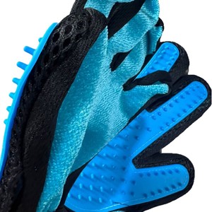 Pet Petting Gloves Lake Blue Rubber TPE Left Right Hand <b>Cat</b> Hair Removal <b>Massage</b> Glove - Product Image 5