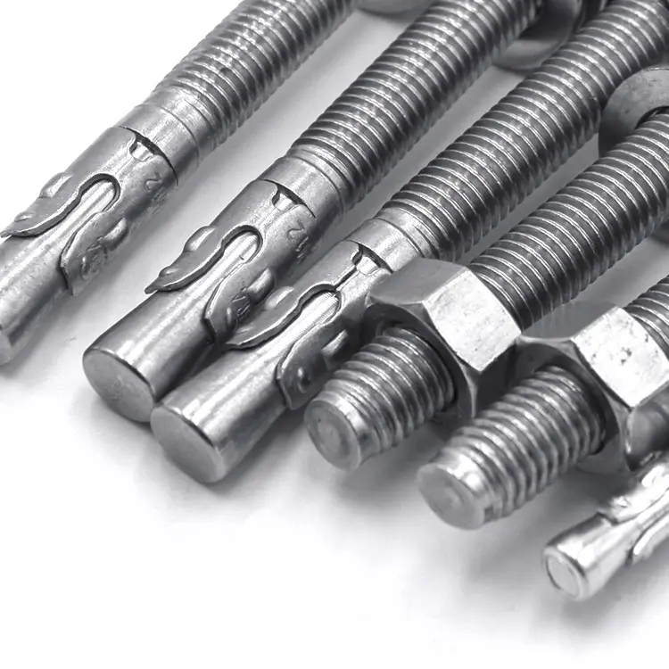 Customized Wedge thread bolt Concrete Through Bolt M30 anchor bolts