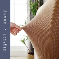 Épaissie élastique pleine couverture écologique 200TC tricoté Polyester nordique Simple doux emballé maison tête de lit couverture lit dos poussière