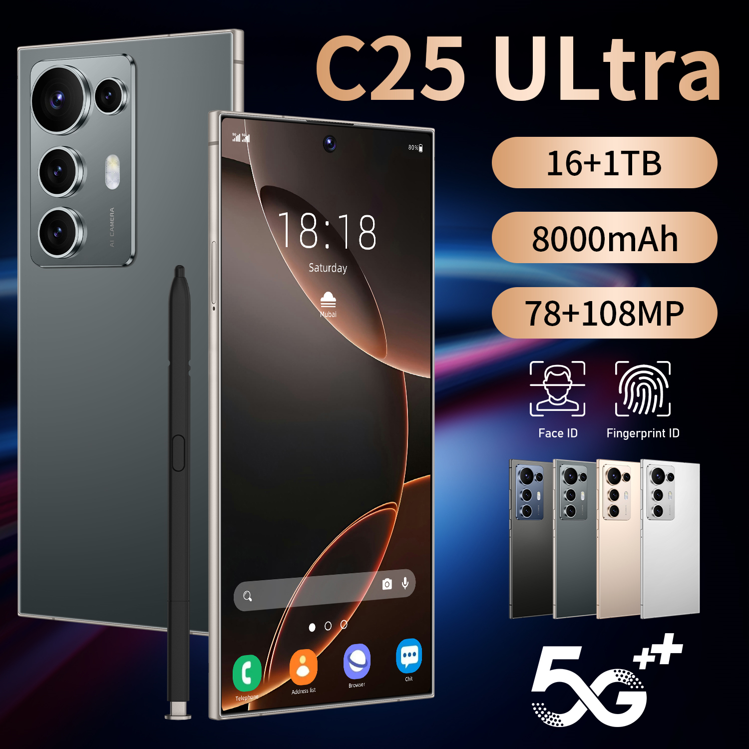 C25 Ultra 6.8インチ 64GB スマートフォン C25 Smartphone ULTRA - 7.3