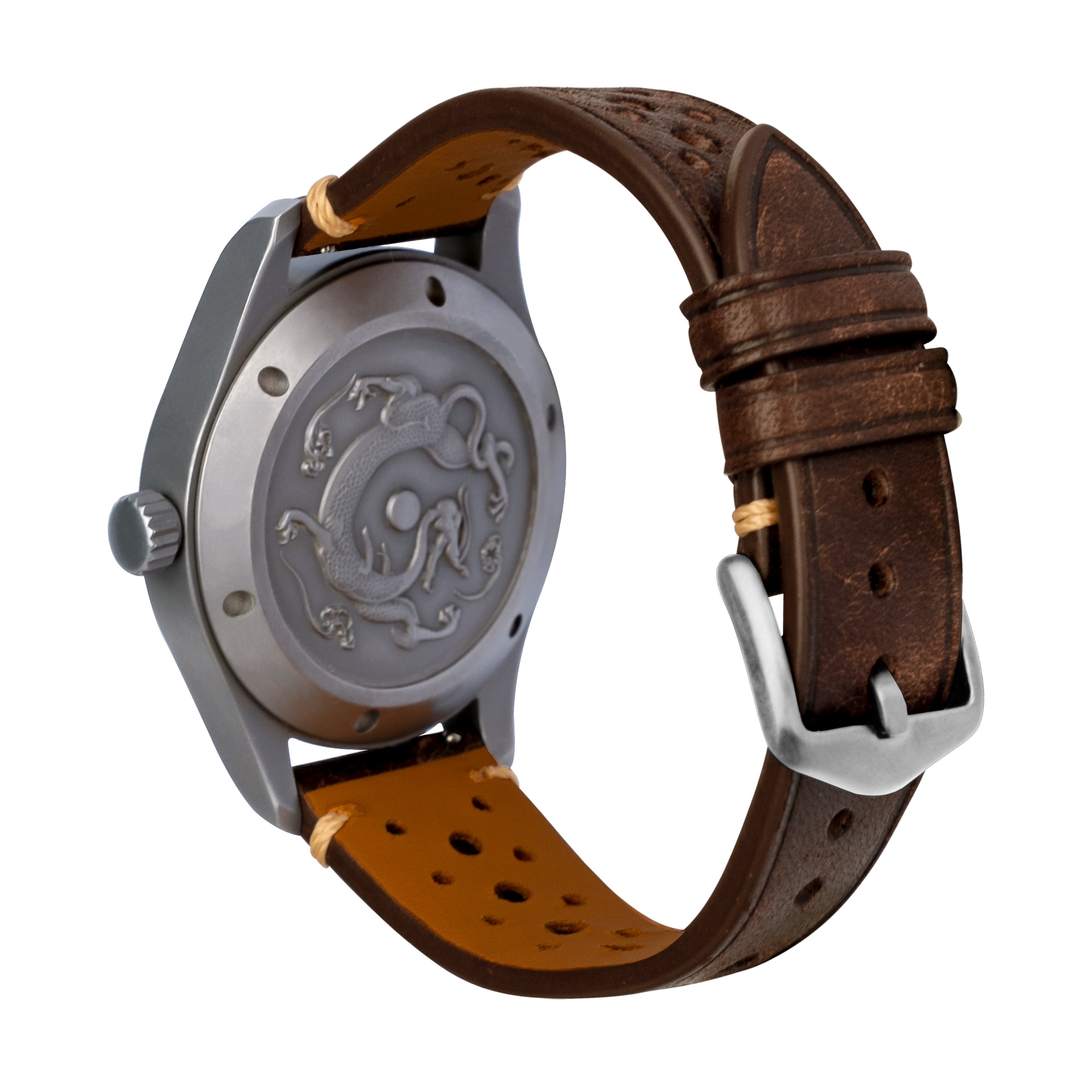 Coffee-silver buckle #276