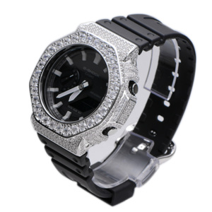 Cubierta de Bisel para Reloj <span class=keywords><strong>GA2100</strong></span>, Estilo Hip Hop de Lujo, Personalizada y Modificada con Cristales - Product Image 2