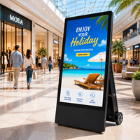 Dijital Tabela Fabrikası 43 55 İnç Dış Mekan Taşınabilir Pilli Akıllı LCD Poster Ekranı 1500 Nit IP65 Kiosk