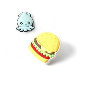 2023 Hot Summer Beach Pvc Soft Rubber Shoes Flower Buckle Hole Shoes Decoration <b>Clogs</b> Charm Accessories Shoe - Product Image 6