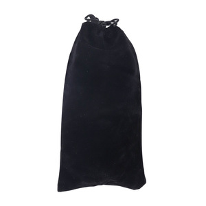 Lubanzuo Black Velvet <b>Drawstring</b> <b>Bag</b> 25x13cm For Storage And Packaging - Product Image 4