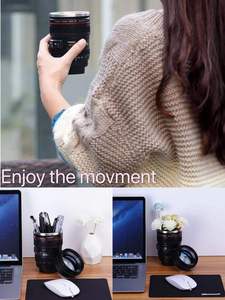 Tasse à café en acier inoxydable pour <span class=keywords><strong>objectif</strong></span> de caméra pour adultes Thermos <span class=keywords><strong>photo</strong></span> amusant pour photographes Idéal pour les récompenses professionnelles ou scolaires - Product Image 2