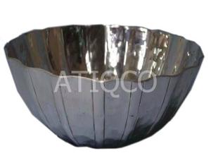 Modern Eco-Friendly Stylish <b>Mirror</b> Polish Aluminum Metal Fruit & <b>Flower</b> Bowl Business Gift Decorative Candy Bowl - Product Image 4