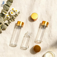 Bouteille à réactifs à bouchon doré oxydé, diamètre 22 mm, bouteille d' aliquotage scellée à capuchon vissé, bouteille à vœux à large ouverture