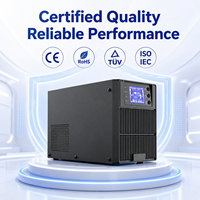 Alimentation sans interruption (ASI) en ligne 1 kVA à onde sinusoïdale pure, double conversion, alimentation de secours certifiée CE, batterie au plomb-acide pour serveur, ordinateur, bureau