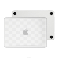 Étui pour ordinateur portable tendance style damier, coque MacBook Neo à découpes précises