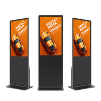Kiosque d'intérieur tactile de 55 pouces, kiosque tactile super fin, affichage publicitaire pour totem, lcd, affichage numérique