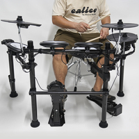 China Factory Hot Sale Cheap PriceIRIN 5 Drums 3 Cymbals Portable Silicone Electronic Drums Set Professional Electronic Drum Kit