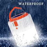 Lanterne de camping LED rechargeable par USB solaire, portable, à suspendre, étanche, pour la randonnée en plein air et les situations d'urgence