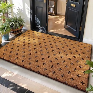 Tapis d'entrée Cangming en imitation fibre de coco, style moderne, lavable, antidérapant pour l'extérieur - Product Image 3