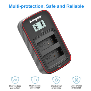 KingMa batteria BLG10 BLE9 completamente decodificata e doppio caricatore per schermo <span class=keywords><strong>LCD</strong></span> per fotocamera GF3 GF5 ZS110 LX100 GX85 DMC-GF6 - Product Image 2