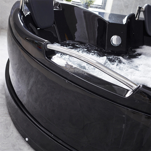 Venta negra <span class=keywords><strong>Precios</strong></span> de baño de vidrio interior moderno Esquina de masaje de spa Jacuzzier de acrílico multifuncional Bañera de <span class=keywords><strong>hidromasaje</strong></span> <span class=keywords><strong>Bañeras</strong></span> e hidromasajes - Product Image 2