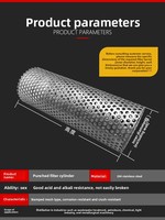 Filter Silinder Baja Tahan Karat Kustom, Pipa Silinder Berjaring, Elemen Filter Mekanis Tipe-Y, Saringan Jaring Dalam, Filterbucket