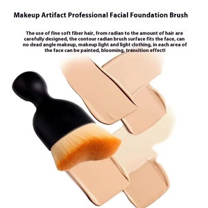 Lỏng bột Fan Bàn chải thân thiện với môi mềm gỗ bền xử lý sợi tổng hợp sang trọng trang điểm Bàn chải dành cho phụ nữ khuôn mặt đẹp - Product Image 4