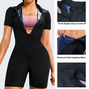 Néoprène femmes combinaison complète du corps Sauna costume taille formateurs pour corps minceur entraînement ventre graisse survêtement - Product Image 2