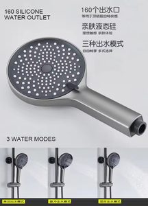 Ensemble <span class=keywords><strong>de</strong></span> douche pluie blanc pour salle <span class=keywords><strong>de</strong></span> bain avec robinet cascade à poignée unique, valve en céramique et jet <span class=keywords><strong>de</strong></span> massage pour hôtels - Product Image 4