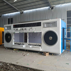 El edificio modelo de radio retro de Lu Ban <span class=keywords><strong>Hut</strong></span> se puede utilizar para comida rápida familiar, catering, remolques y quioscos prefabricados - Product Image 5