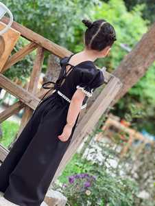 Großhandel Kleinkind Mädchen Kleidungsset Puffärmel Spitzenoberteil + Lässige Schlaghose 2-teiliges Outfit Kleidungsset - Product Image 5