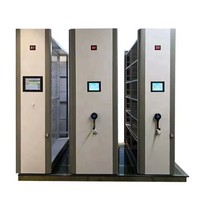 Système d'étagères mobiles compactes en acier pour universités, bibliothèques et archivages de documents